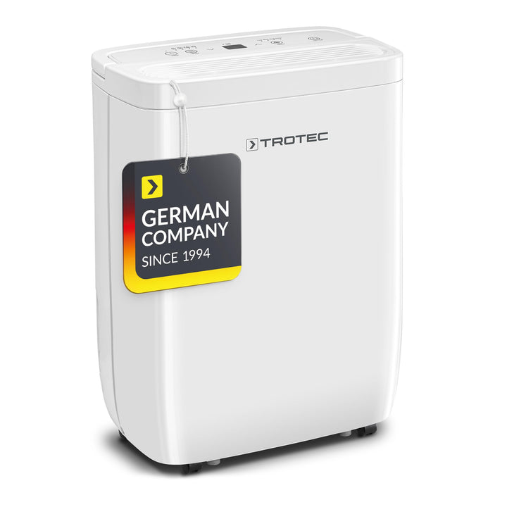 TROTEC Raumentfeuchter elektrisch TTK 27 E – Leistung 12 L/Tag – Fläche 15 m² / 37 m³ – Entfeuchtung