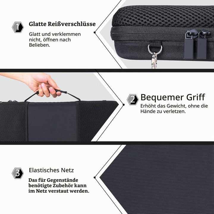 co2CREA Hart Reise Schutz Hülle Etui Tasche für AKAI Professional MPK Mini Plus 37-Tasten USB MIDI K