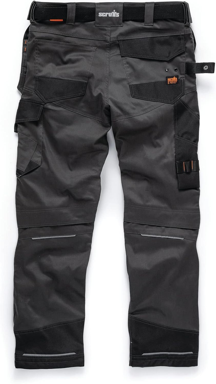 Scruffs Arbeitshose mit Holstertaschen „Pro Flex Plus“ Anthrazit 36W / 32L, Anthrazit 36W / 32L