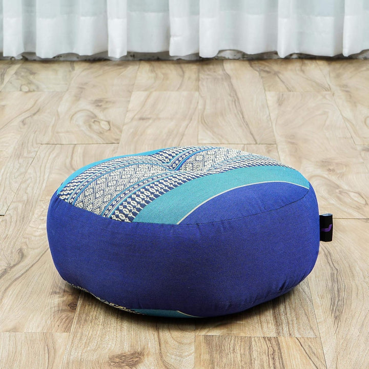 Leewadee Meditationsset Yogaset aus Meditationskissen Zafu und Kleiner rollbarer Sitzmatte Zabuton Ö