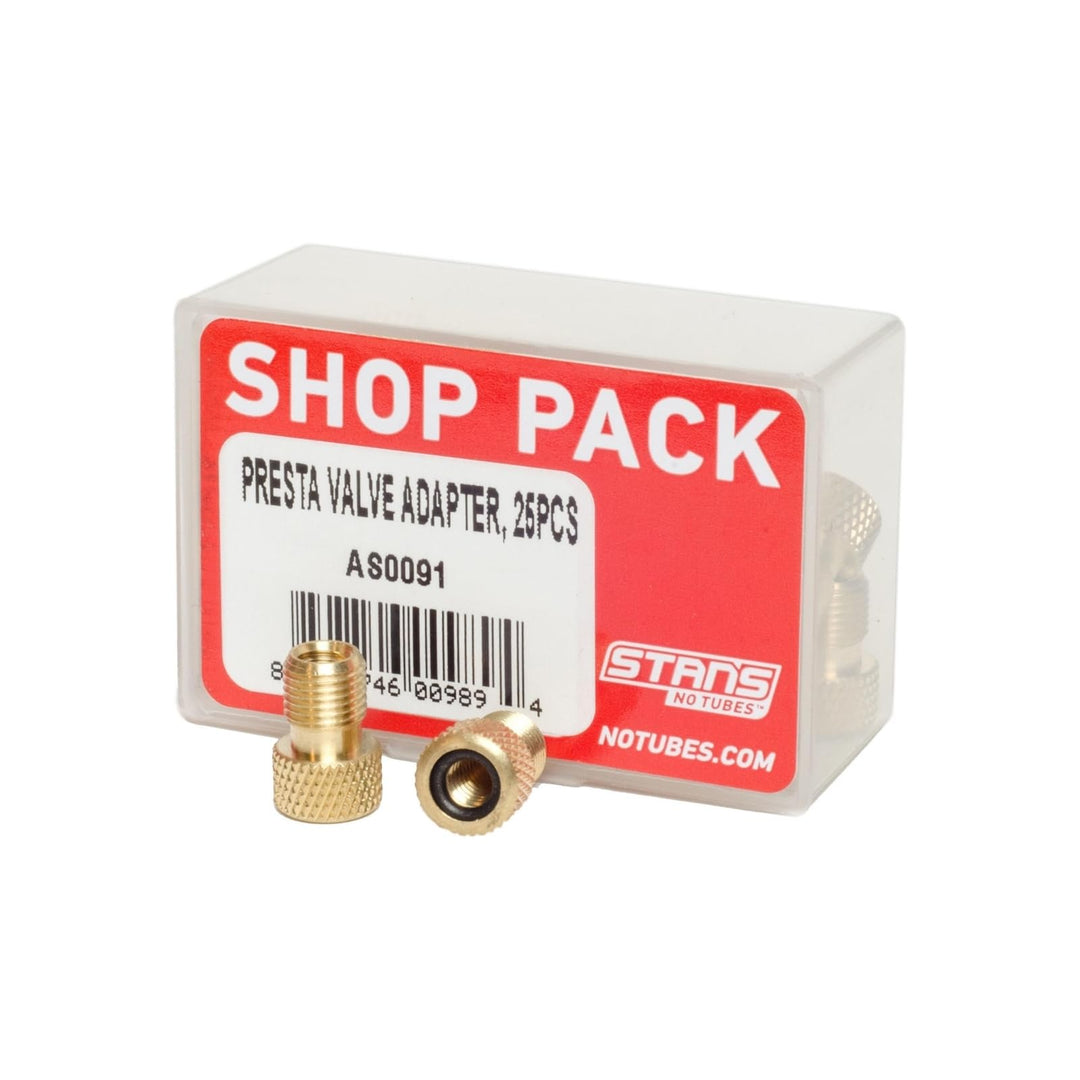 NoTubes Ventiladapter Presta Shop Laufräder, schwarz, 25 STK