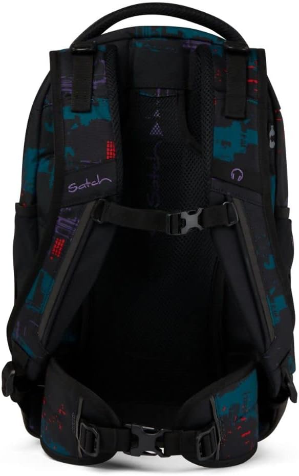 satch Pack Schulrucksack Set 3tlg. mit Schlamperbox und Sportbeutel (Night Vision), Einheitsgrösse