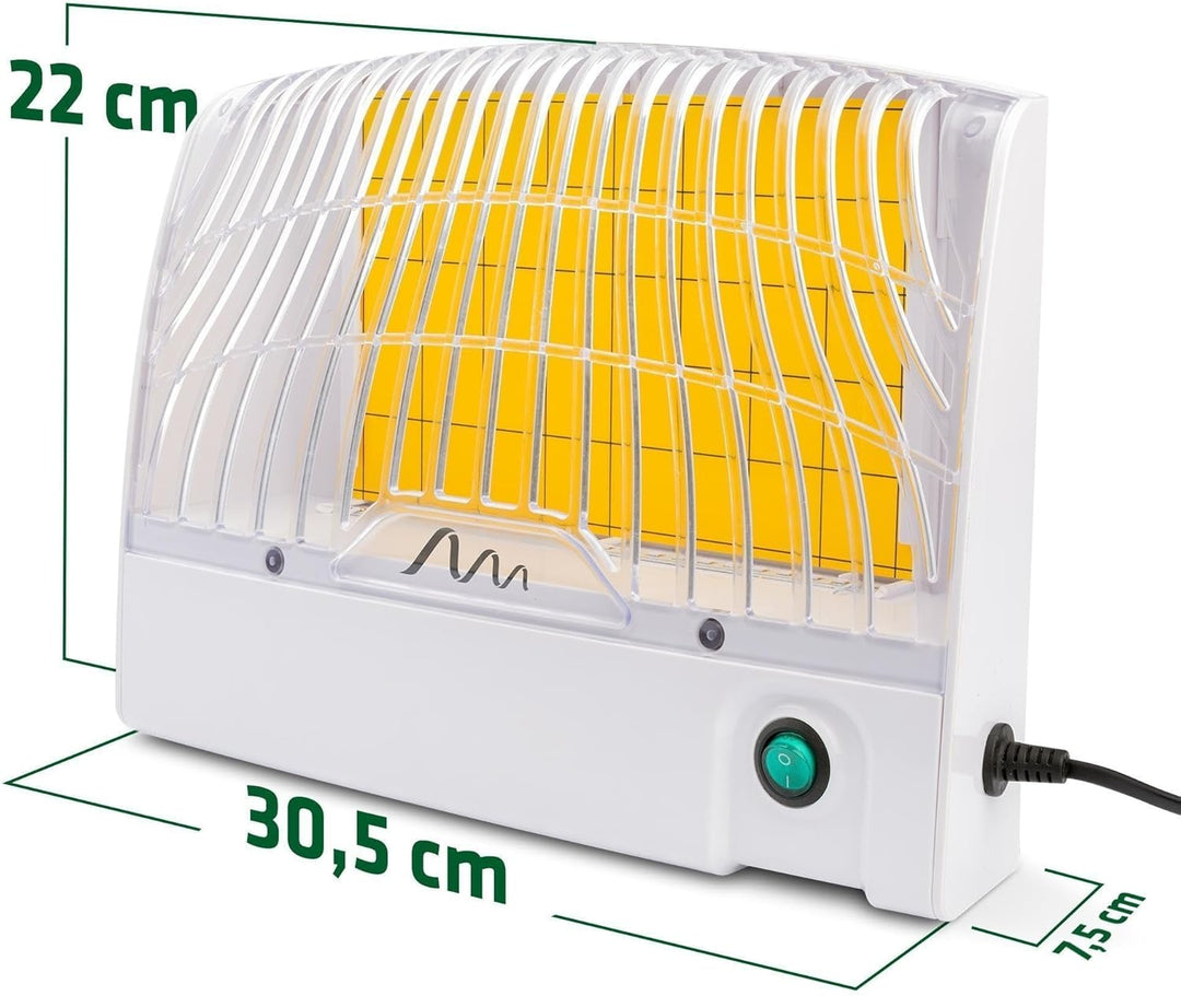 GARDIGO® Gelbfalle mit UV Licht für 70m² I Insektenfalle gegen Mücken, Fliegen I Hygienische Mückenf