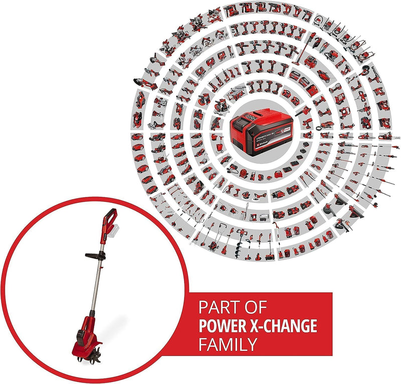 Einhell Akku-Bodenhacke GE-CR 18/20 Li E-Solo Power X-Change (18 V, Li-Ion, elektronische Drehzahlre