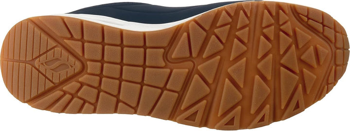 Skechers Damen Uno Stand On Air Sneaker 44 EU Navy Durabuck Trim, 44 EU Navy Durabuck Trim