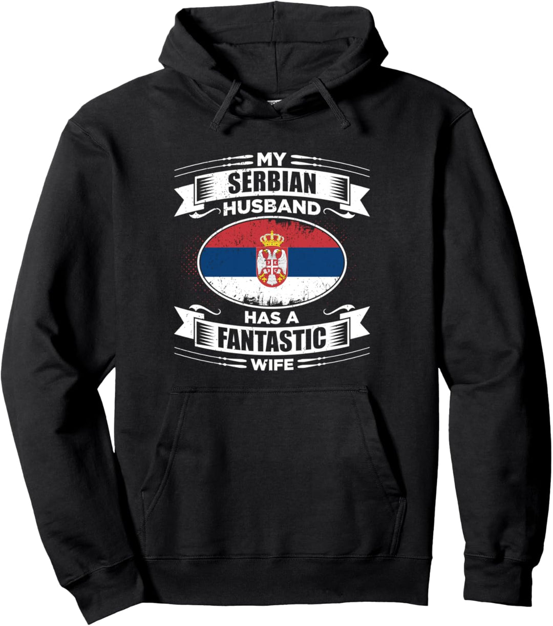 Serbien Serbische Wurzeln Serbisches Erbe Stolz Serben Flagge Pullover Hoodie