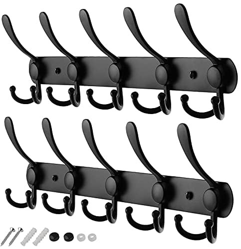 GlazieVault Kleiderhaken wand - Garderobenleiste Edelstahl (2 Stuck), Garderobenhaken Schwere, Garde