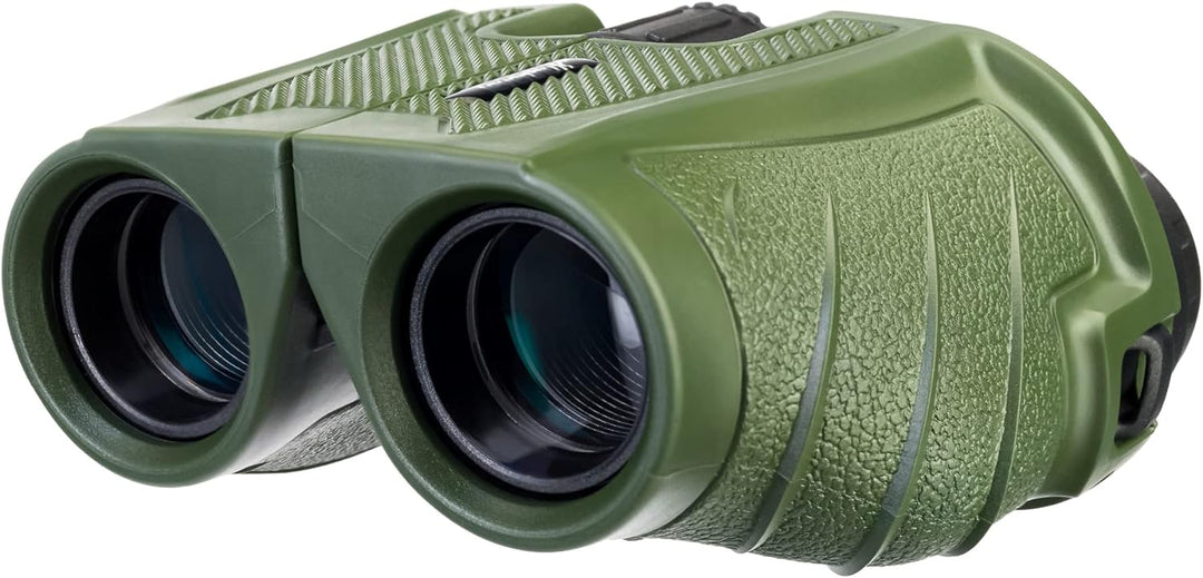 Levenhuk Travel 10x25 Kompaktes, Leichtes 10x-Fernglas für Wanderungen und Fussballspiele, Farbe Grü
