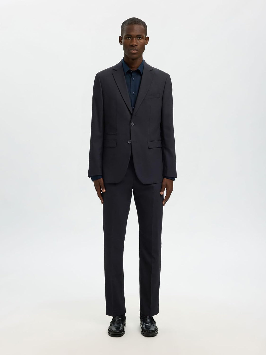 SELETED HOMME Herren Slhslim-Neil TRS B Noos Anzughose 42 Schwarz, 42 Schwarz