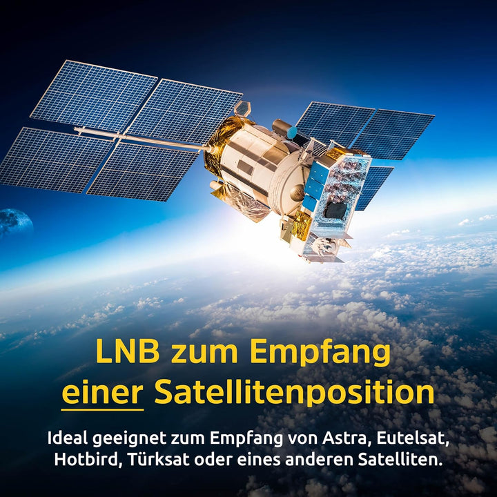 TechniSat Universal Octo-LNB - 8 Teilnehmer mit LTE-Filter (Wetterschutz, UHD, 4k, Full HD, 3D, Prem
