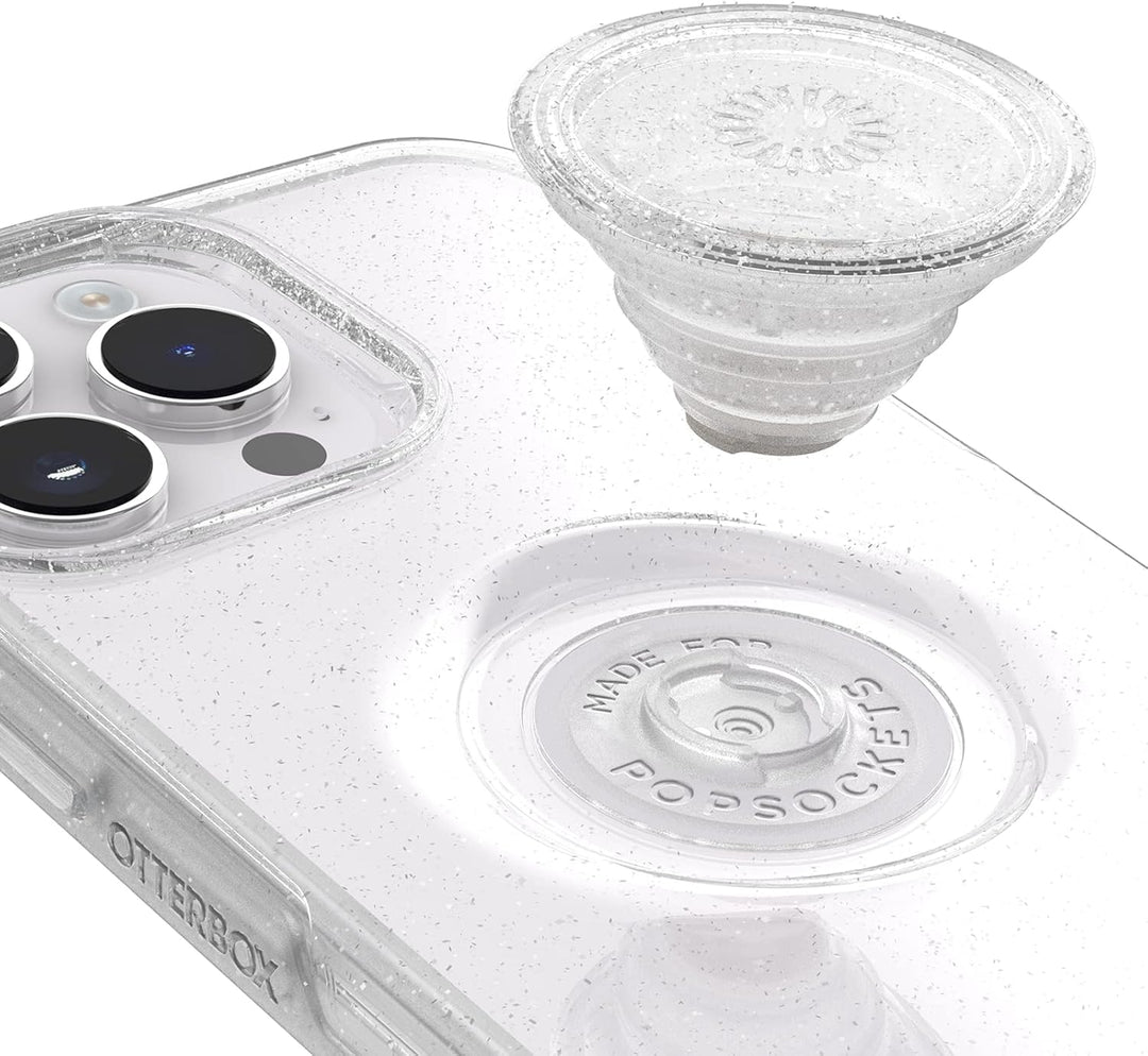 OtterBox Transparente Schutzhülle für iPhone 14 Pro (nur) Otter + Pop Symmetry Serie – Stardust-Pop