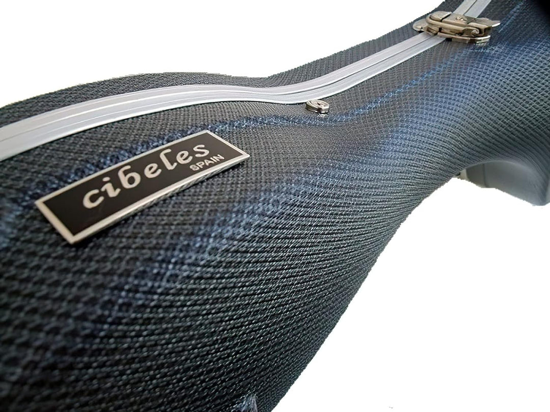 Cibeles, ABS-Koffer für klassische Gitarren Blaue kleine Karos, Blaue Kleine Karos