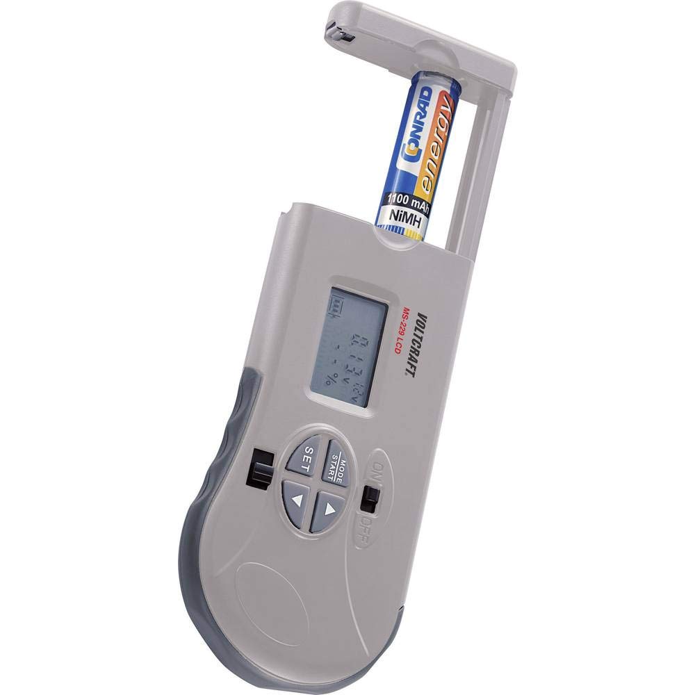 VOLTCRAFT Batterietester MS-229 LCD Messbereich (Batterietester) 1,2 V, 1,5 V, 3 V, 9 V, 12 V Akku,