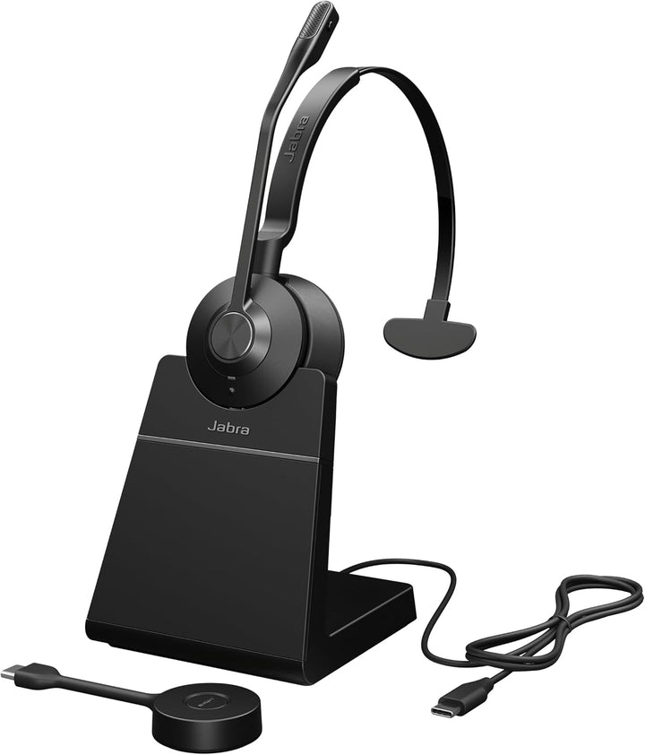 Jabra Engage 55 SE Mono Headset UC, Link 400c DECT Adapter, Engage 55 SE Deskstand, 1,2 m USB-C auf