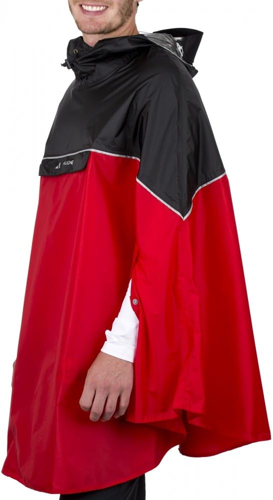 VAUDE Covero Poncho II XL red/black, XL red/black