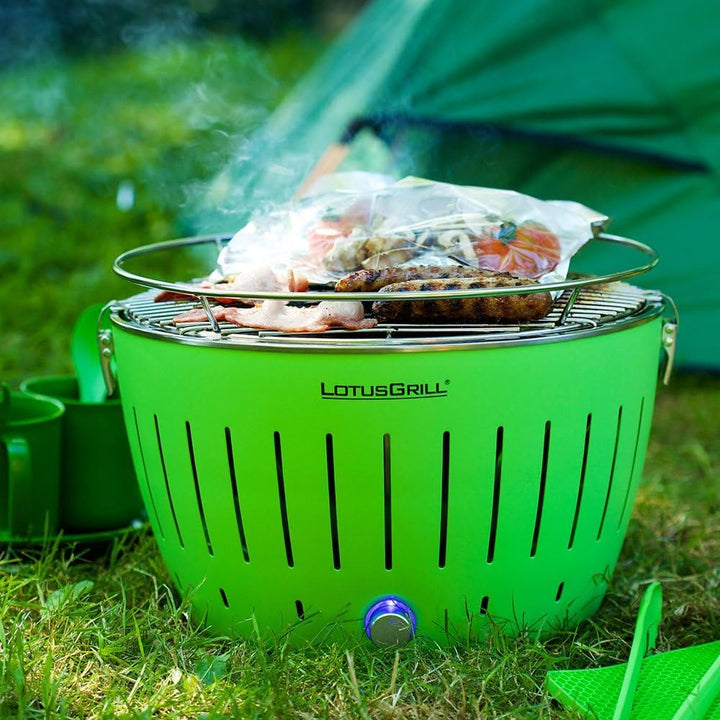 lotus grill bbq in green with free lighter gel & charcoal Lotus Standard, Lotus Standard