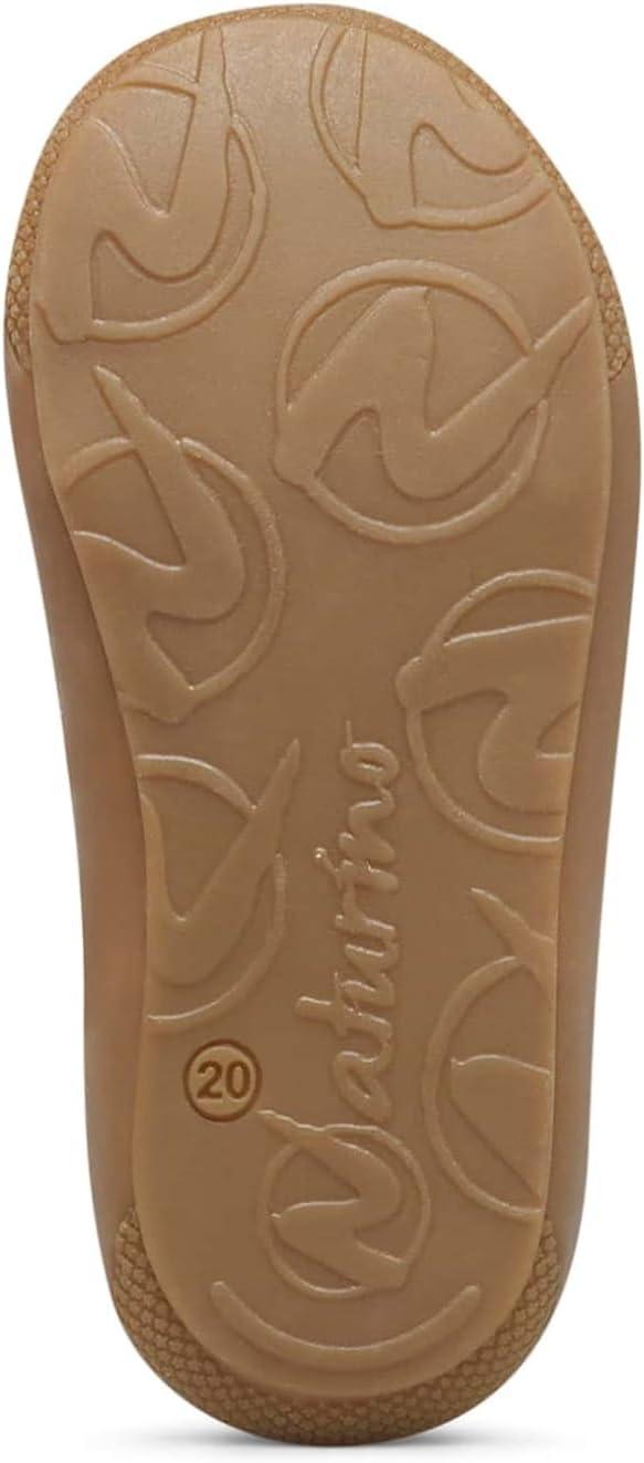 Naturino Lauflernschuhe aus Nappaleder 17 EU Beige Grau Grun, 17 EU Beige Grau Grun
