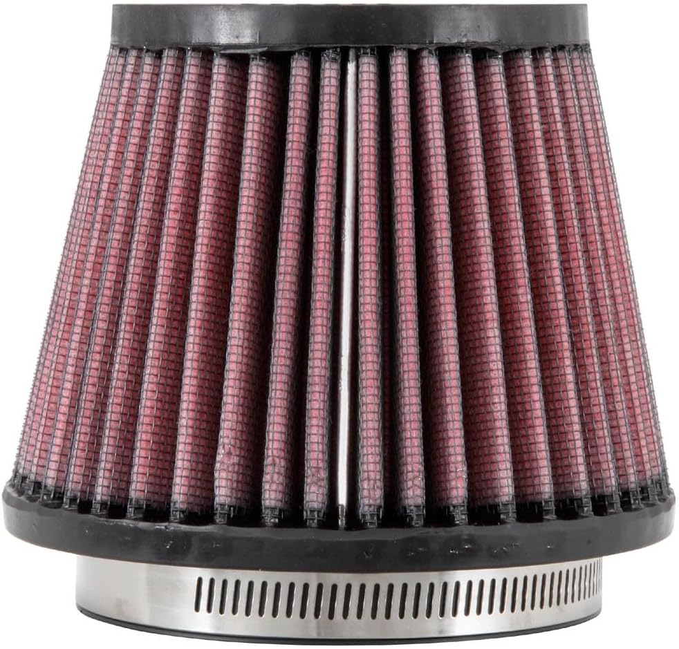 K&N RU-2990 KFZ und Motorrad Gummi Universalluftfilter Rot
