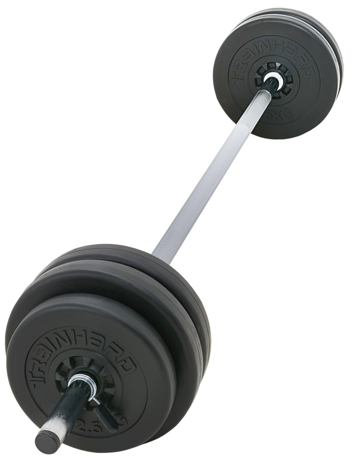25kg - 110kg Hantelset Hantel Set Langhantel Hantelstange mit Gewichten Hantelscheiben 25 kg, 25 kg
