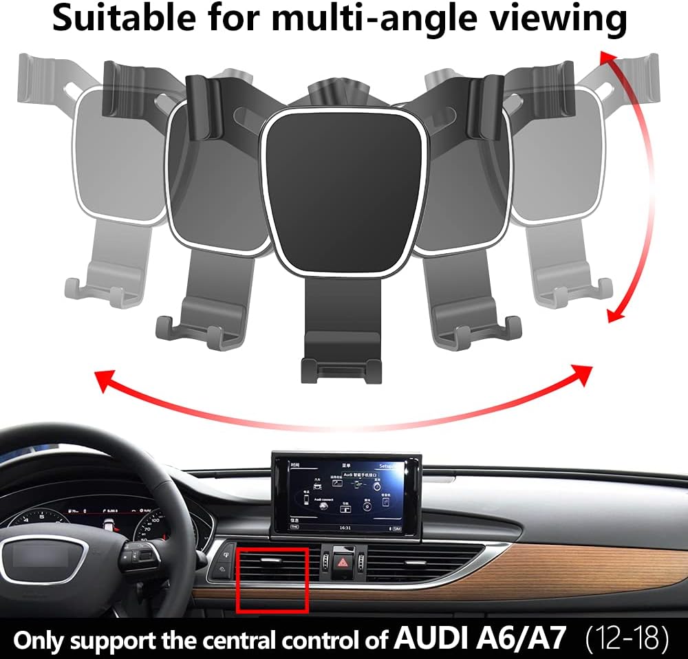 Audi 2012–2018 A6 A7 S6 S7 RS6 RS7 Allroad Auto Handyhalterung Auto Zubehör Navigation Halterung Inn