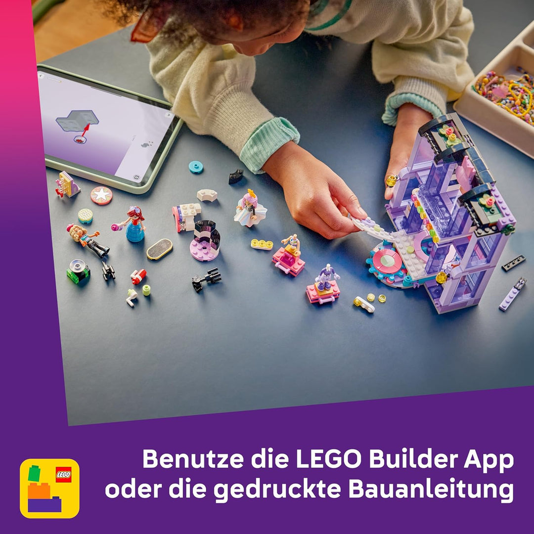 LEGO Friends Modeschau in Heartlake City - Verkleidungsspiel mit 3 Mini Puppen, Laufsteg, anpassbare