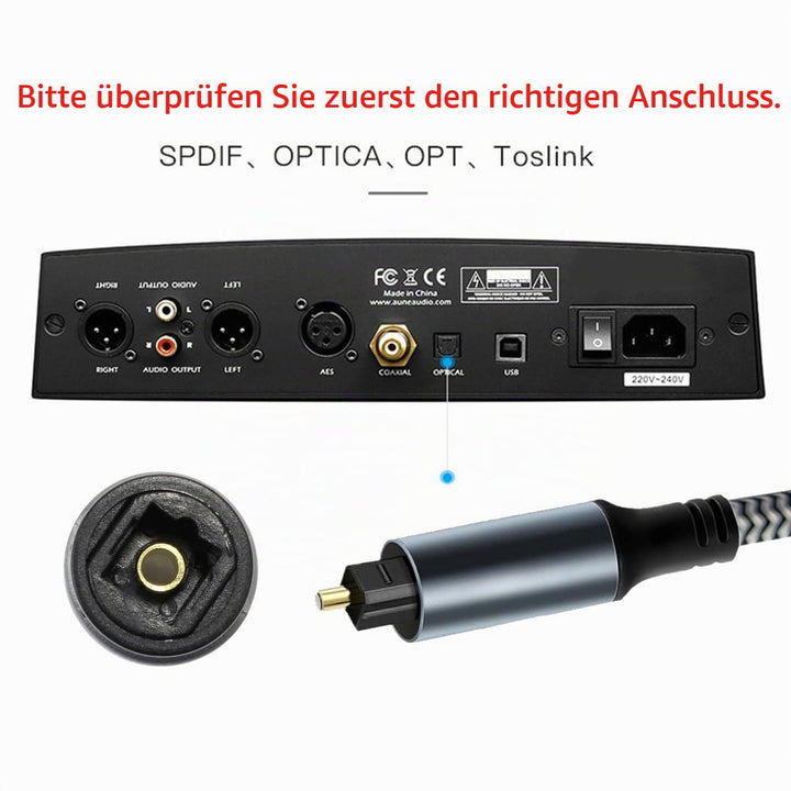 CY Typ-C auf SPDIF Toslink Optisches Audiokabel Opt-Stecker USB-C auf Digital Optical Fiber Optic So