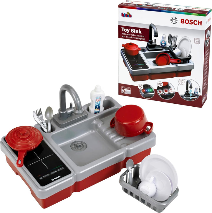 Theo Klein 7110 Bosch - Spüle mit Wasserfunktion und Kochfeld