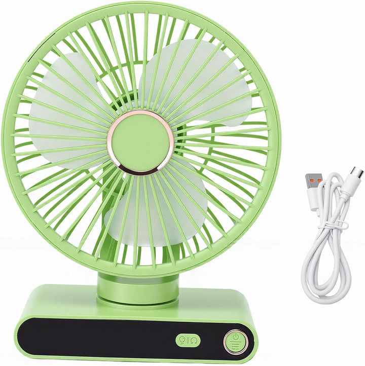 XUMIUZIY Kompakter Wandventilator mit Licht, 5 Geschwindigkeiten, Einstellbare Kühlung für Wohnheim,