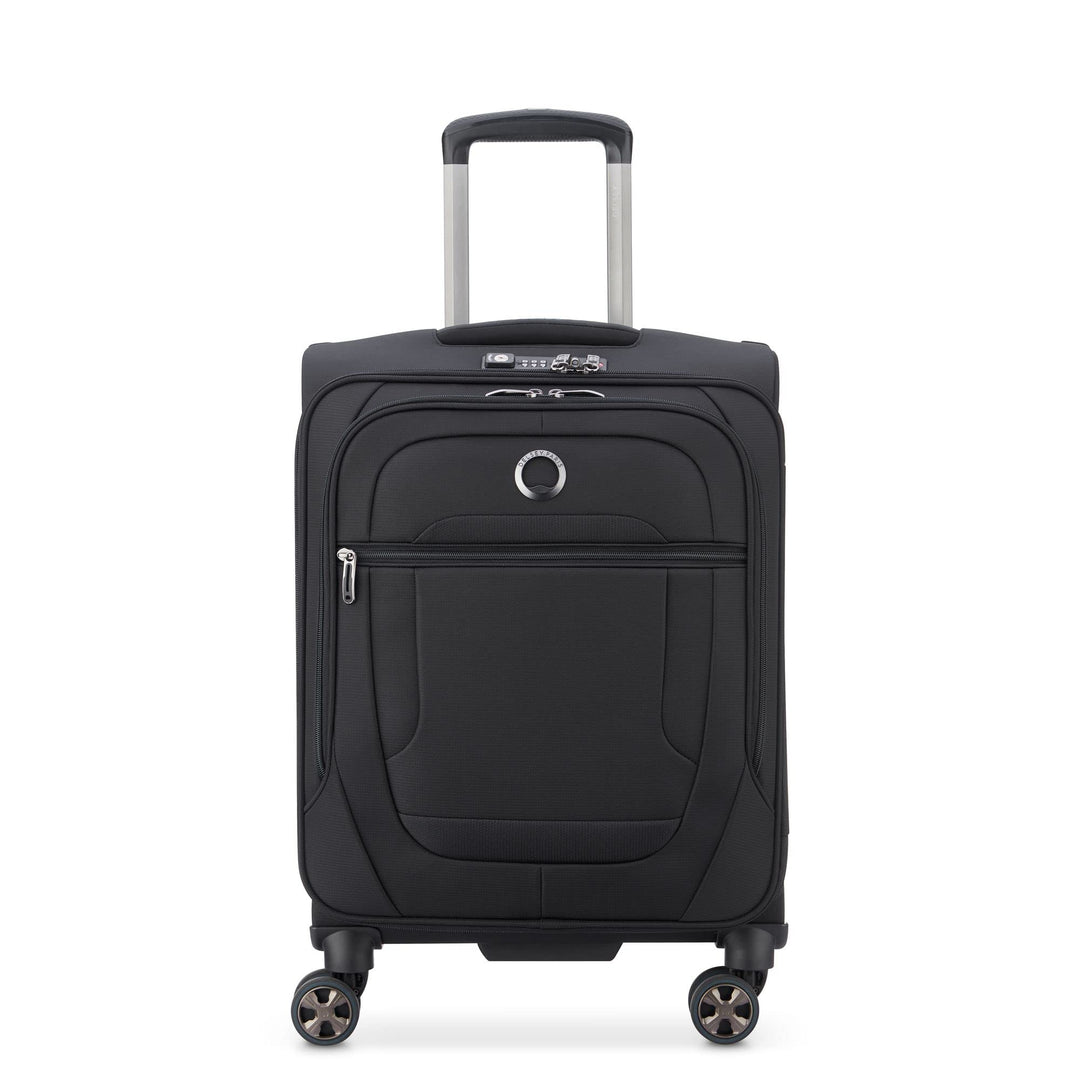 DELSEY PARIS - HELIUM DLX - Weicher Slim-Kabinenkoffer - 55x40x20 cm - 35 Liter - S - Schwarz S Schw