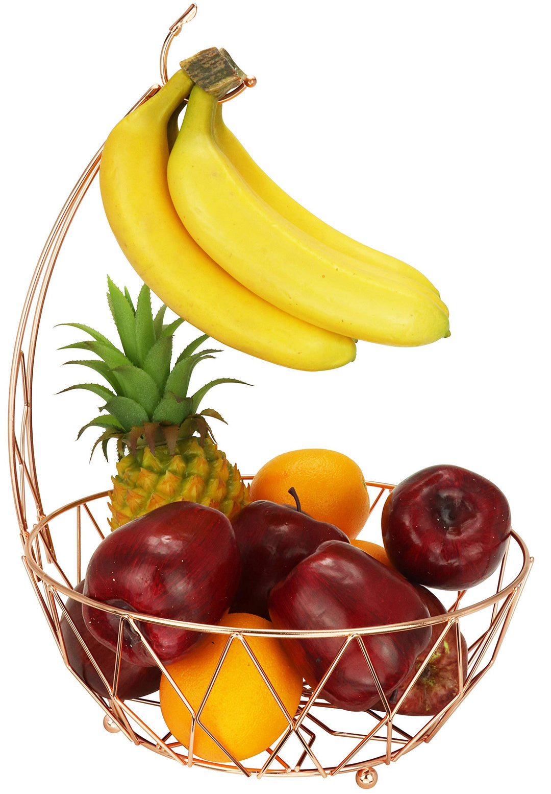 Dong jiang Roselife Obstkorb, Obstaufbewahrungsschale, Bananenhalter, Bananenhalter, Silber, verchro