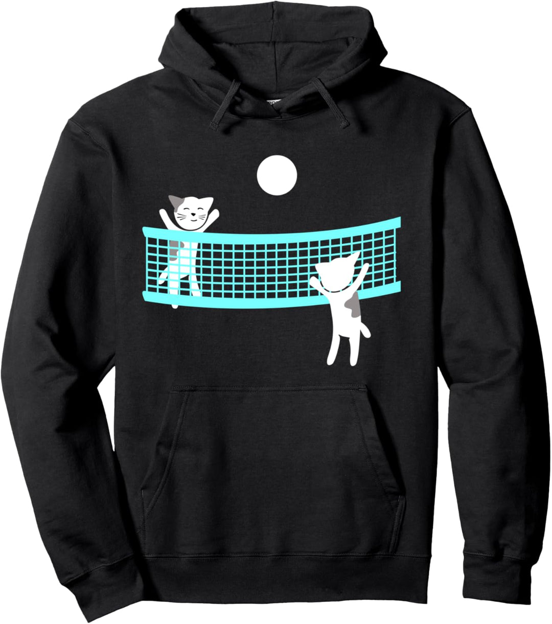 Süsse Katzen die Volleyball spielen - Volleyball Pullover Hoodie