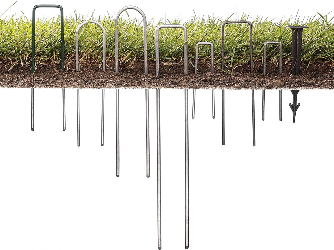 GardenMate 100 Erdanker verzinkt, 150mm lang, 25mm breit, Ø 2,9 mm, Befestigungsanker Bodenanker für