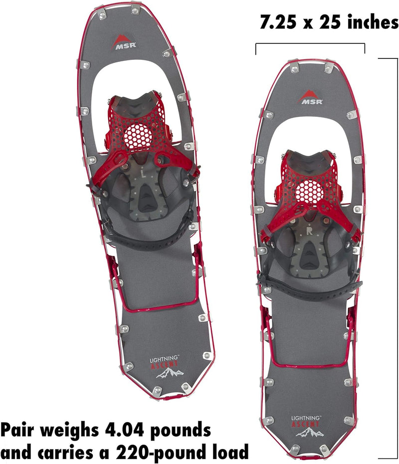 Msr Damen Lightning Ascent Schneeschuhe 25-Inch Pair himbeere, 25-Inch Pair himbeere