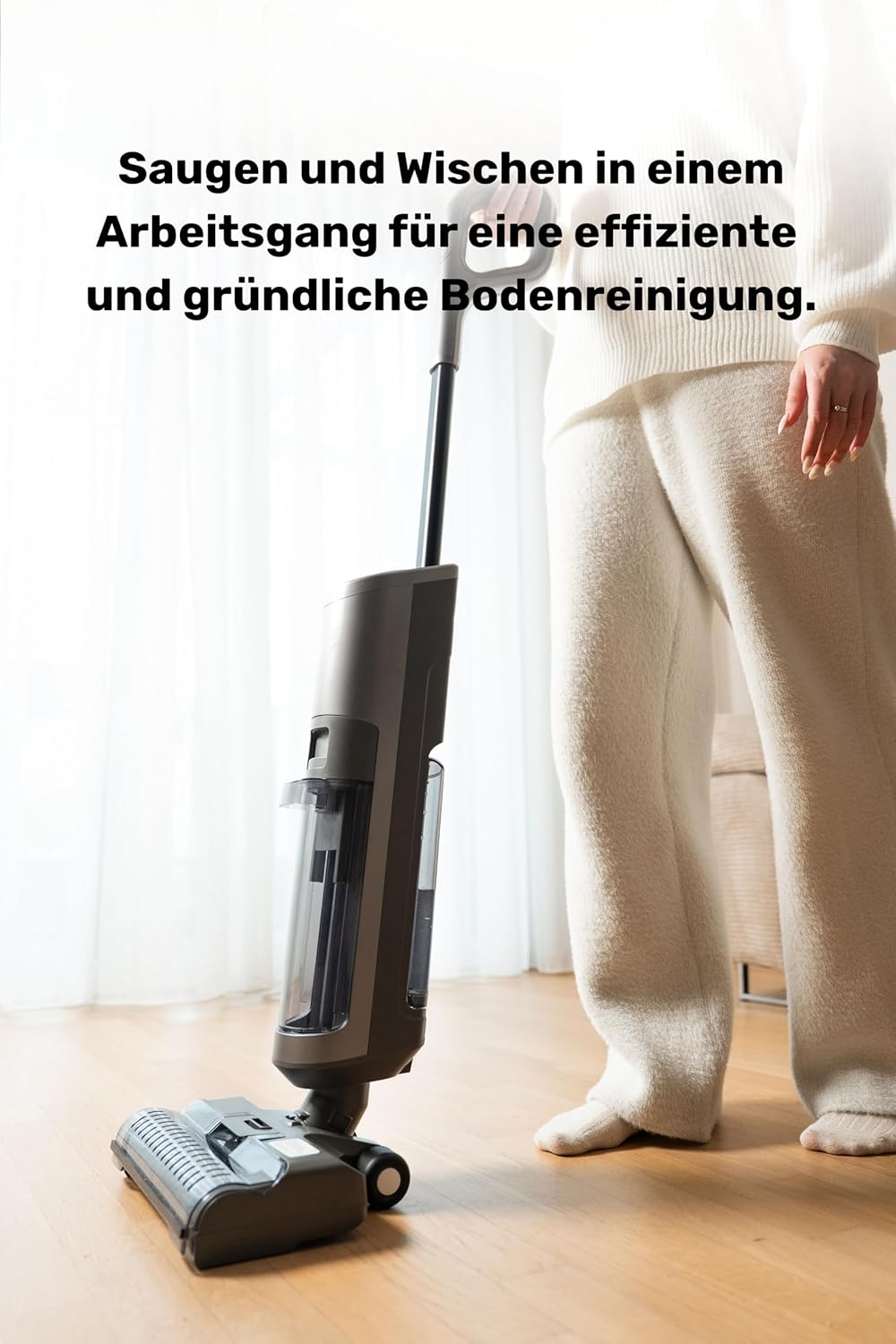 KA17 Kabelloser Staubsauger 200 W 15000 Pa mit Nassreinigungsfunktion Luftfiltration und Sprachführu