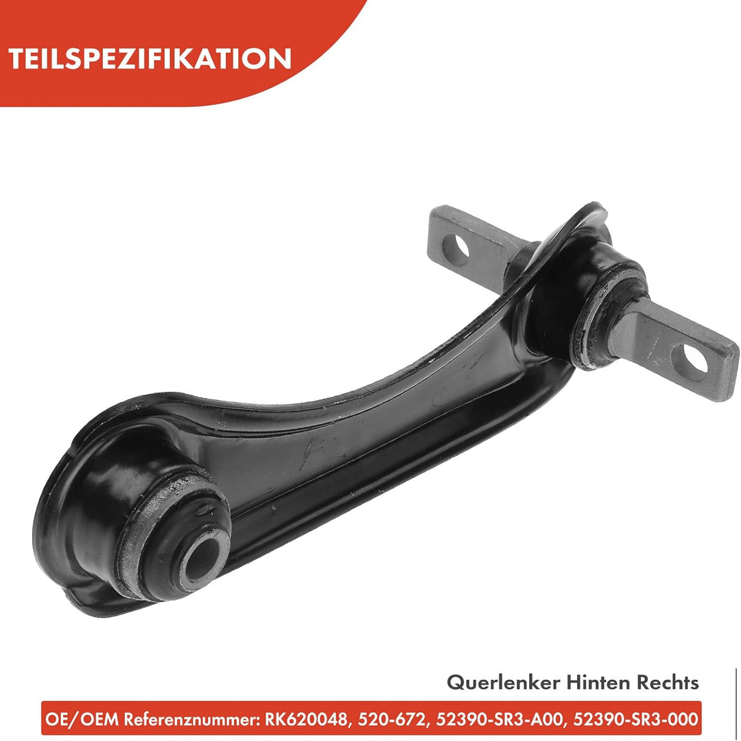 Frankberg 2x Querlenker Radaufhängung Hinten Kompatibel mit Civic V EJ EG EG EH 1991-1996 Civic VI M