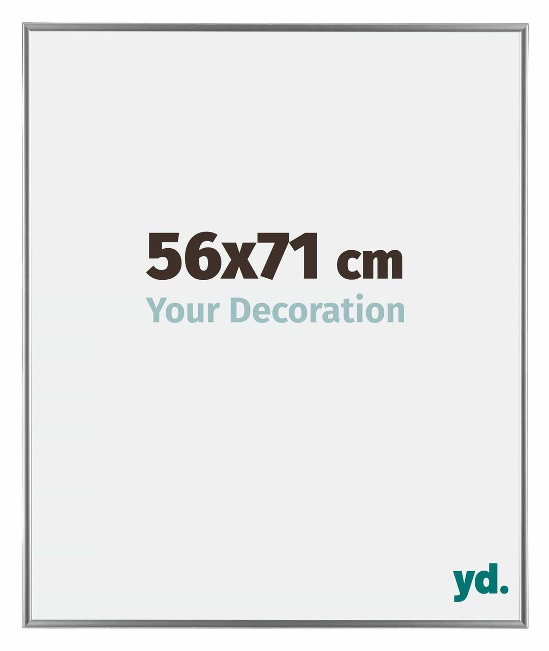 yd. Your Decoration - Bilderrahmen 56x71 cm - Bilderrahmen aus Kunststoff mit Acrylglas - Antireflex