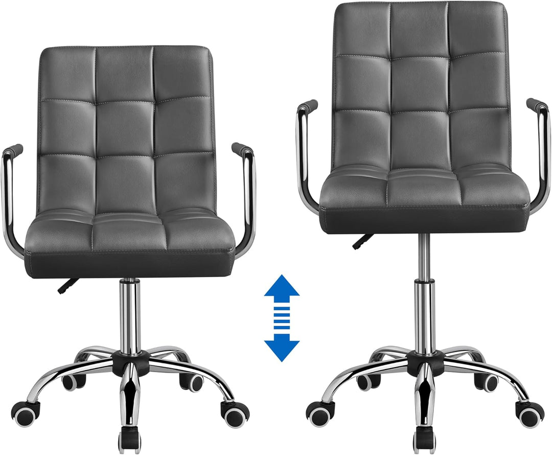Yaheetech Bürostuhl ergonomischer Schreibtischstuhl Drehstuhl Drehocker Arbeitshocker mit abnehmbare