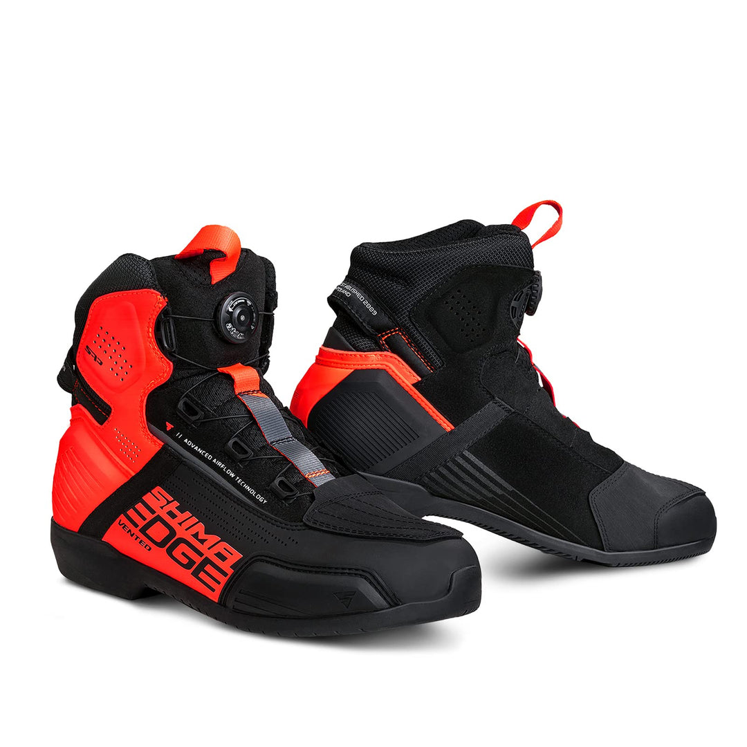 SHIMA EDGE, Motorradschuhe für Männer - Verstärkte Strassenreitschuhe mit ATOP-Verschlusssystem Vent