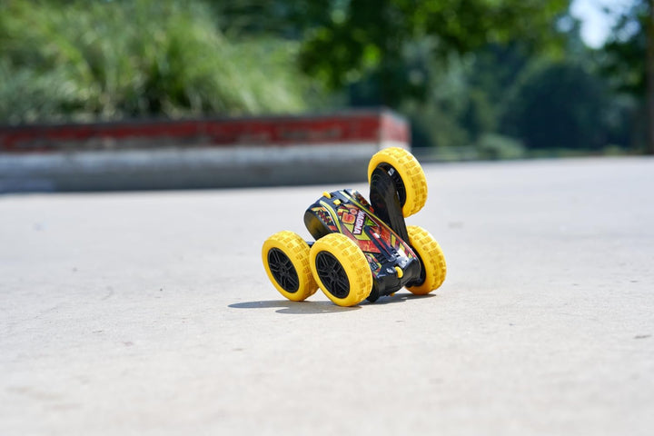 Dickie Toys - RC Auto Fire 'n' Frost Flippy (16 cm) - ferngesteuertes Auto ab 6 Jahre mit 360°-Flips