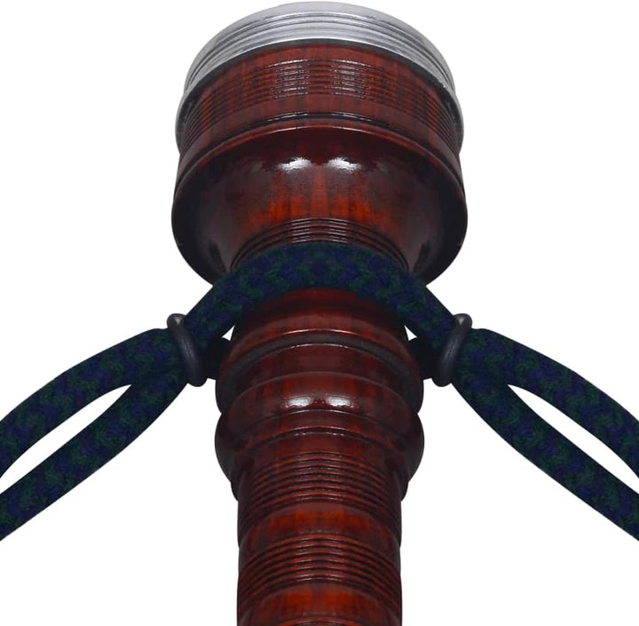 vidaXL Schottischer Grosser Dudelsack Set Hochland Mittelalter Highland Bag Pipe Grün, Grün