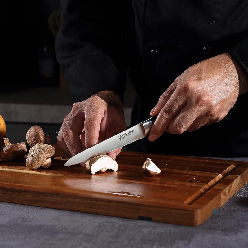 PAUDIN Allzweckmesser 12 cm profi Küchenmesser als Gemüsemesser Kochmesser Obstmesser aus Deutscher