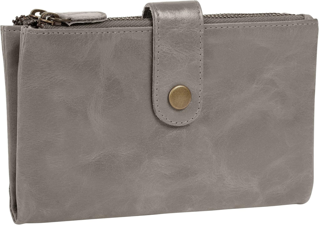 bruno banani Geldbörse Echt Leder grau Damen - 021754, Grau