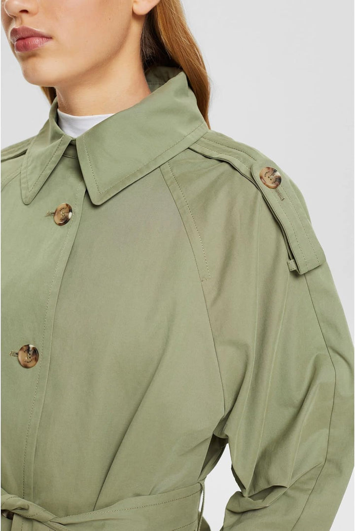 ESPRIT Damen Jacke S 345/LIGHT KHAKI, S 345/LIGHT KHAKI