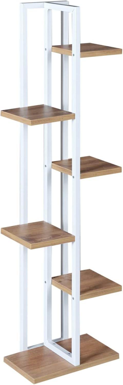 [en.casa] Blumenständer Tohmajärvi 6 Ebenen Blumenregal 120 x 34 x 21 cm Pflanzenständer Indoor Pfla