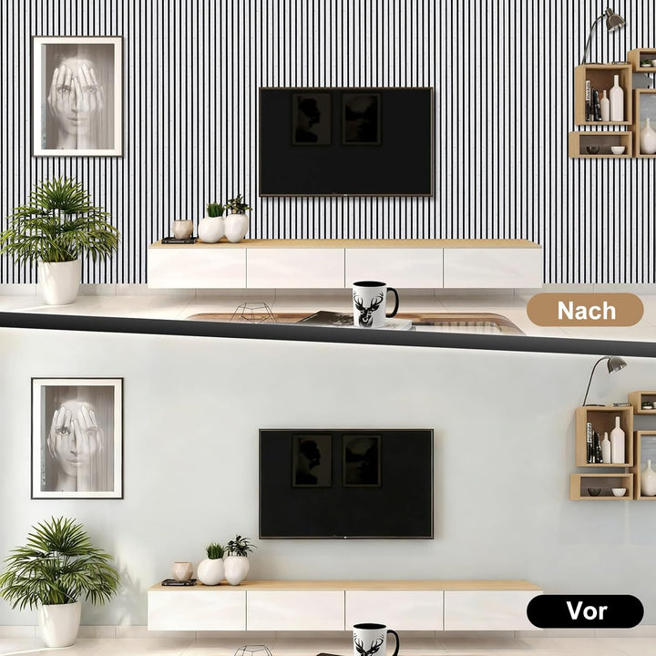 3D Akustikpaneele 120 x 60 x 2,2 cm, Holz Optik Paneele, Wandpaneele in Holzoptik als Schallabsorber