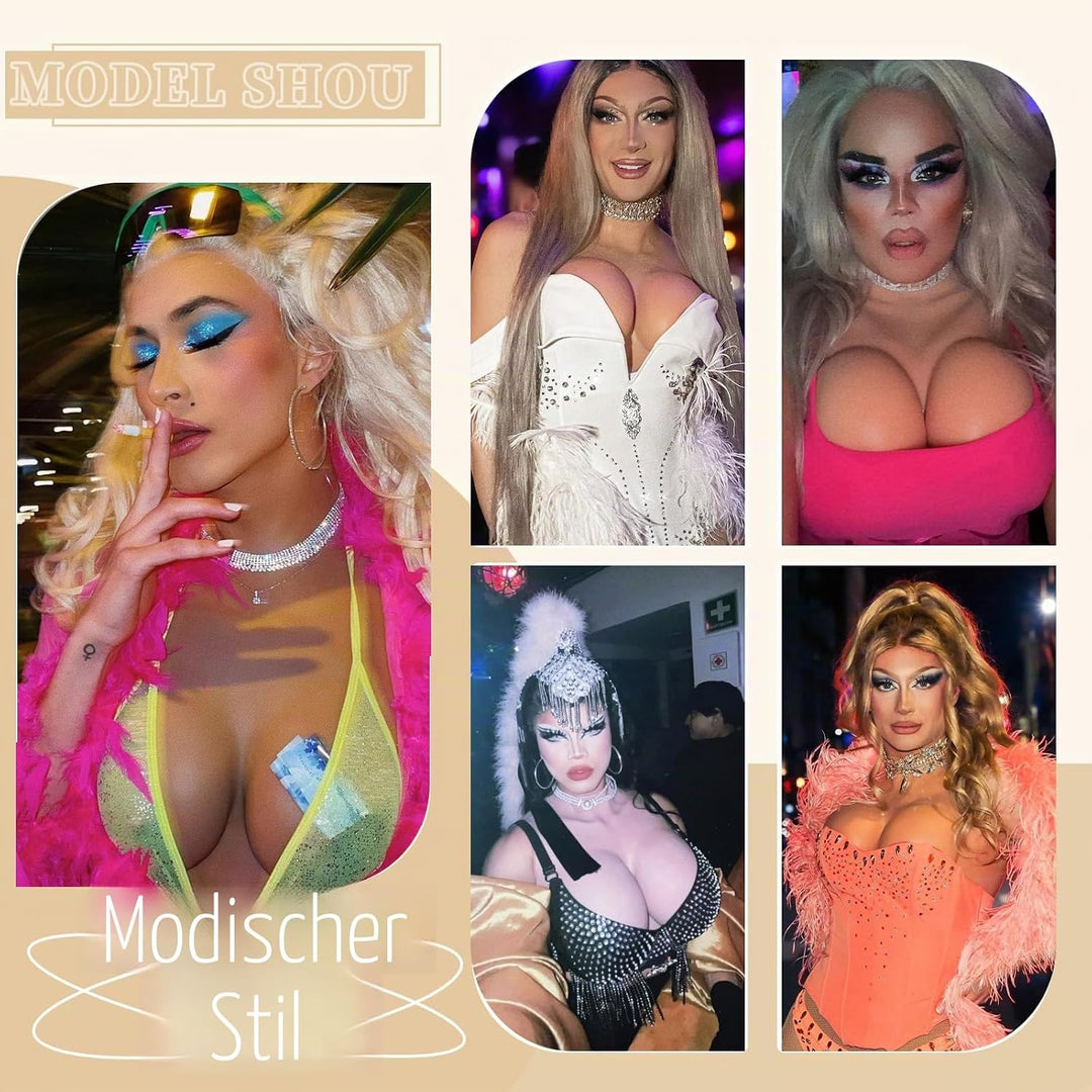 ALZRGORA Silikon Brüste Silikon Brustplatte C-G Cup für Transgender DragQueen Crossdresser 2. Genera