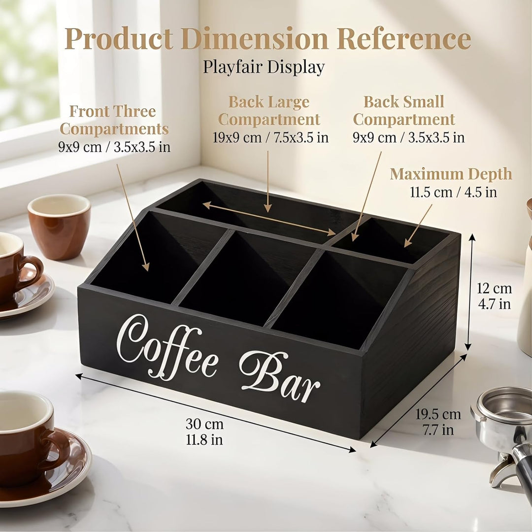 Kaffee Organizer Holz Kaffeebar Möbel, Coffee Bar Organizer Holz Kaffee Spender Organizer-aufbewahru