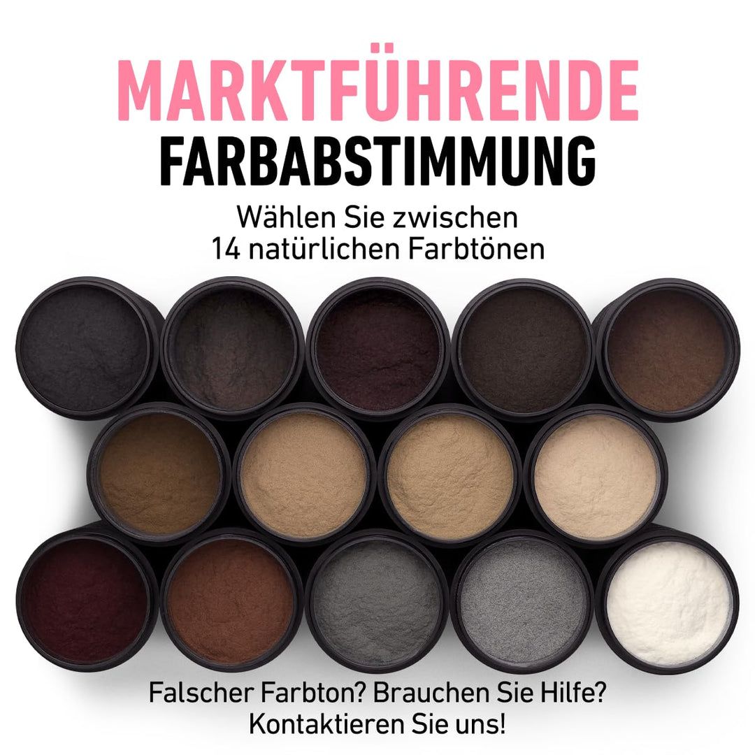 BOLDIFY Streuhaar für Dünner Werdendes Haar (Dunkel Kastanienbraun), Unsichtbar, Natürlich, Grosse F