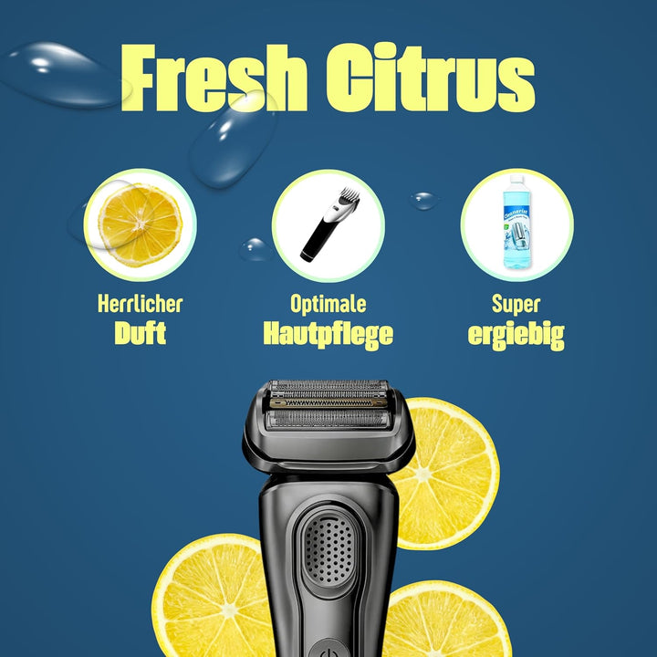 6x1 LiterCleanerist NEU !! "Mit Zitronenduft" Scherkopfreiniger zum Nachfüllen geeignet für die Rasi