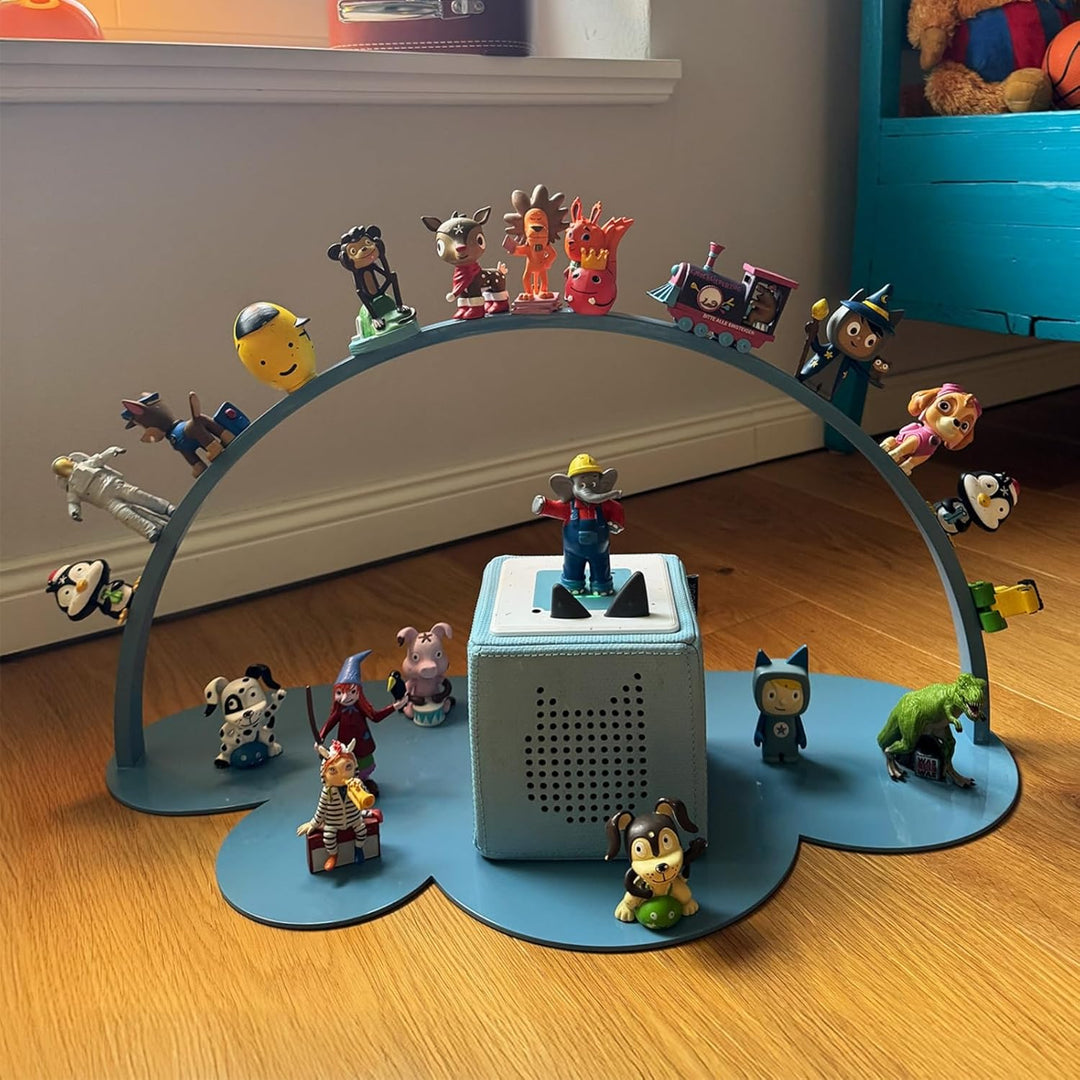 Regal Wolke – Magnetisches Standregal für 70–100 Hörfiguren – kompatibel mit Toniebox & Ladestation